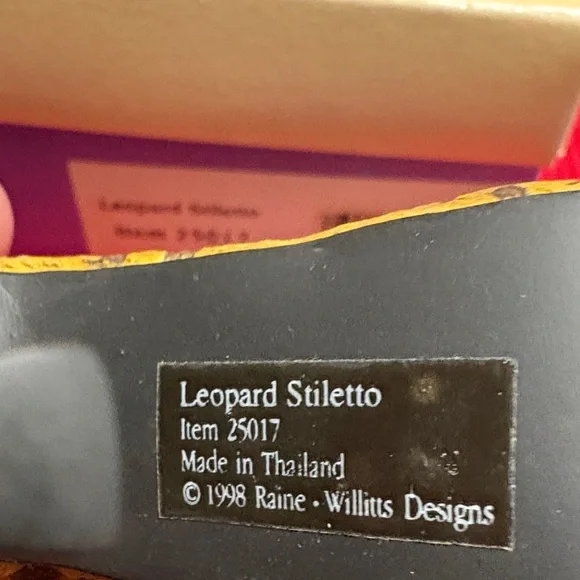 Just The Right Shoe Wild Leopard Heels - Picture 5 of 5